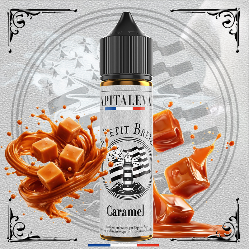 visuel-du-petit-Breizh-mockup-fiole-Caramel-monuments-liquide-prémium-buraliste-capitalevap